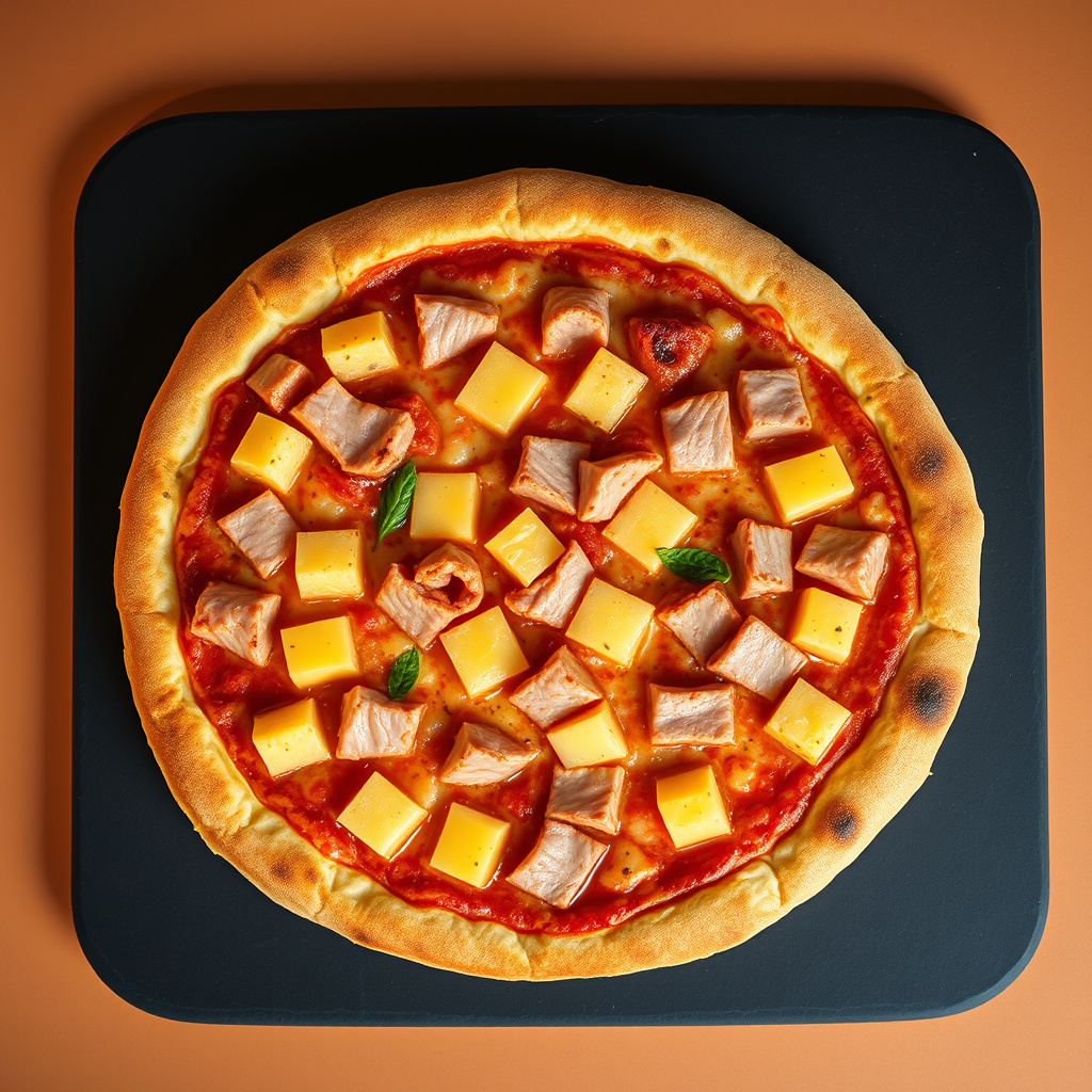 Pizza Hawaii (Rinderschinken & Ananas)